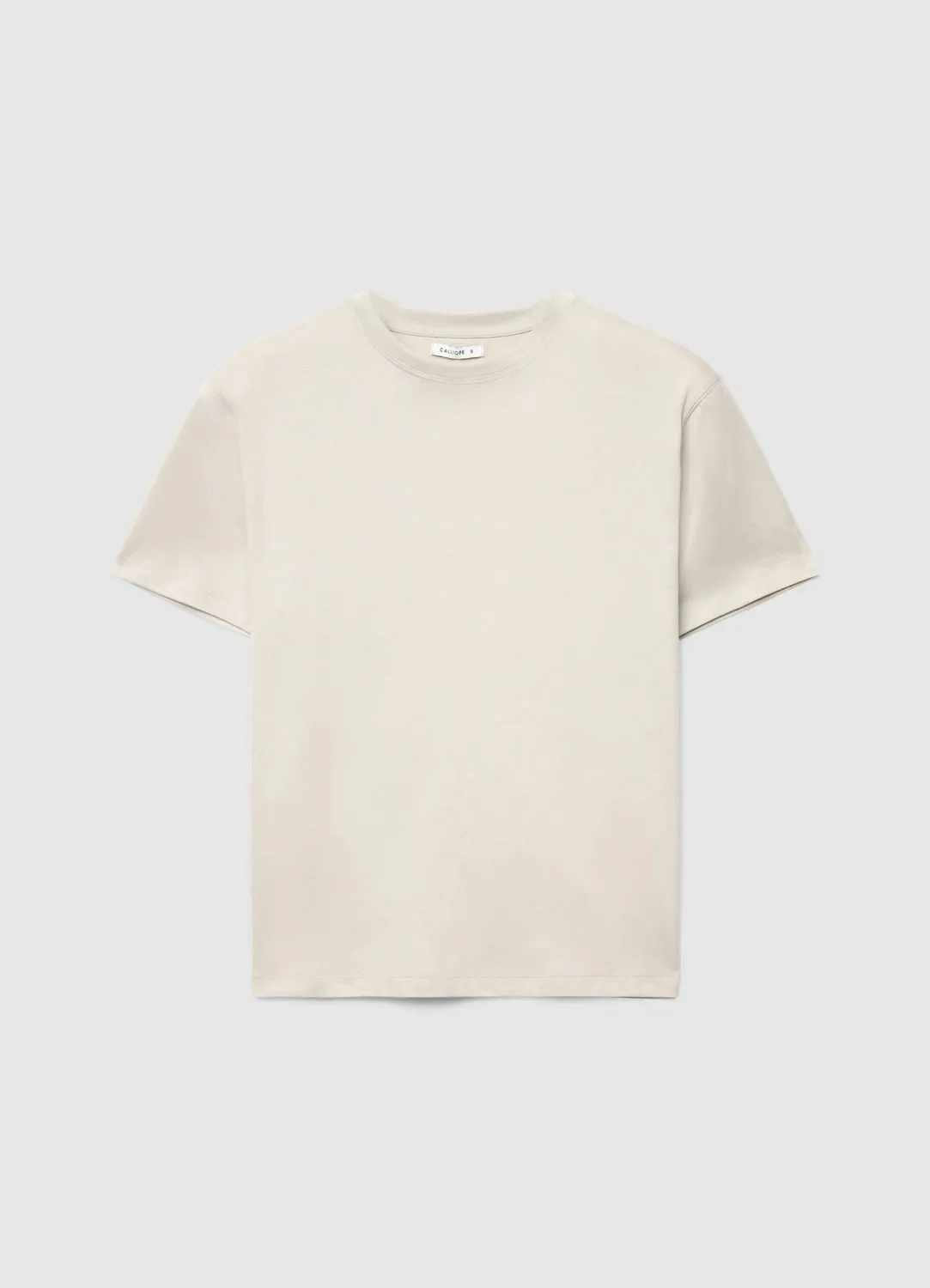 Calliope t-shirt femme col rond uni manches courtes