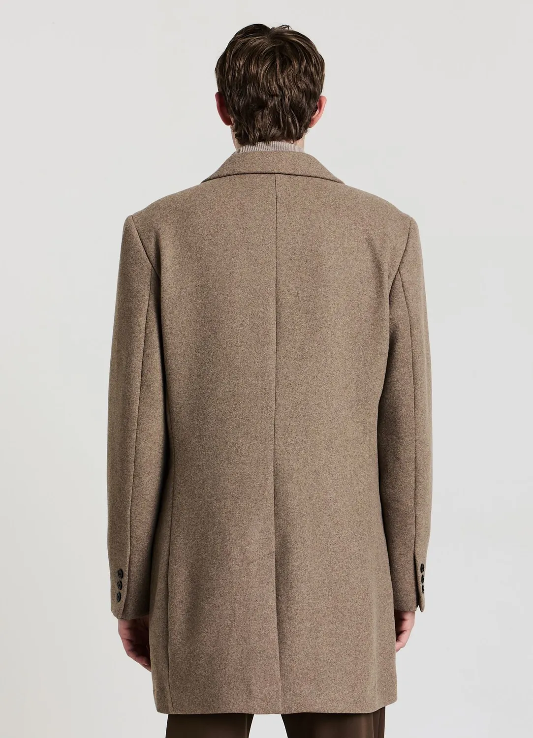Calliope manteau monopetto homme trois boutons uni