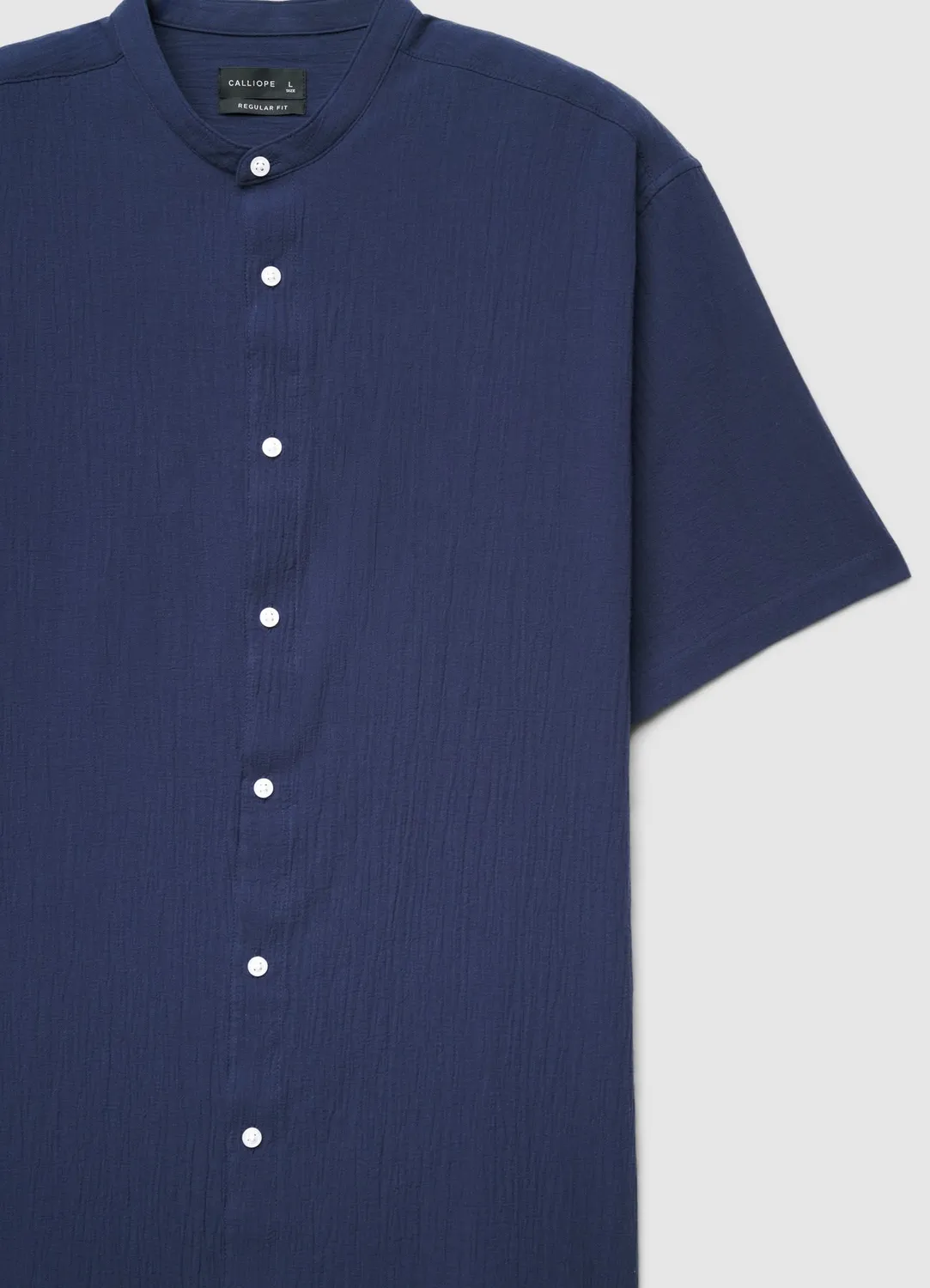 Calliope col coréen chemise homme unie