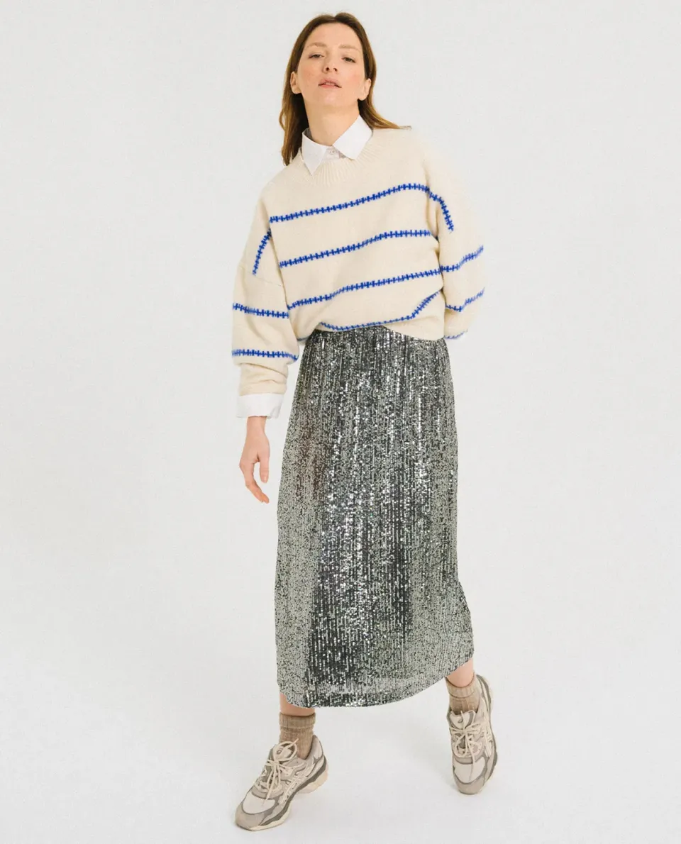 TINSELS FAMOUS jupe PARTY midi sequins