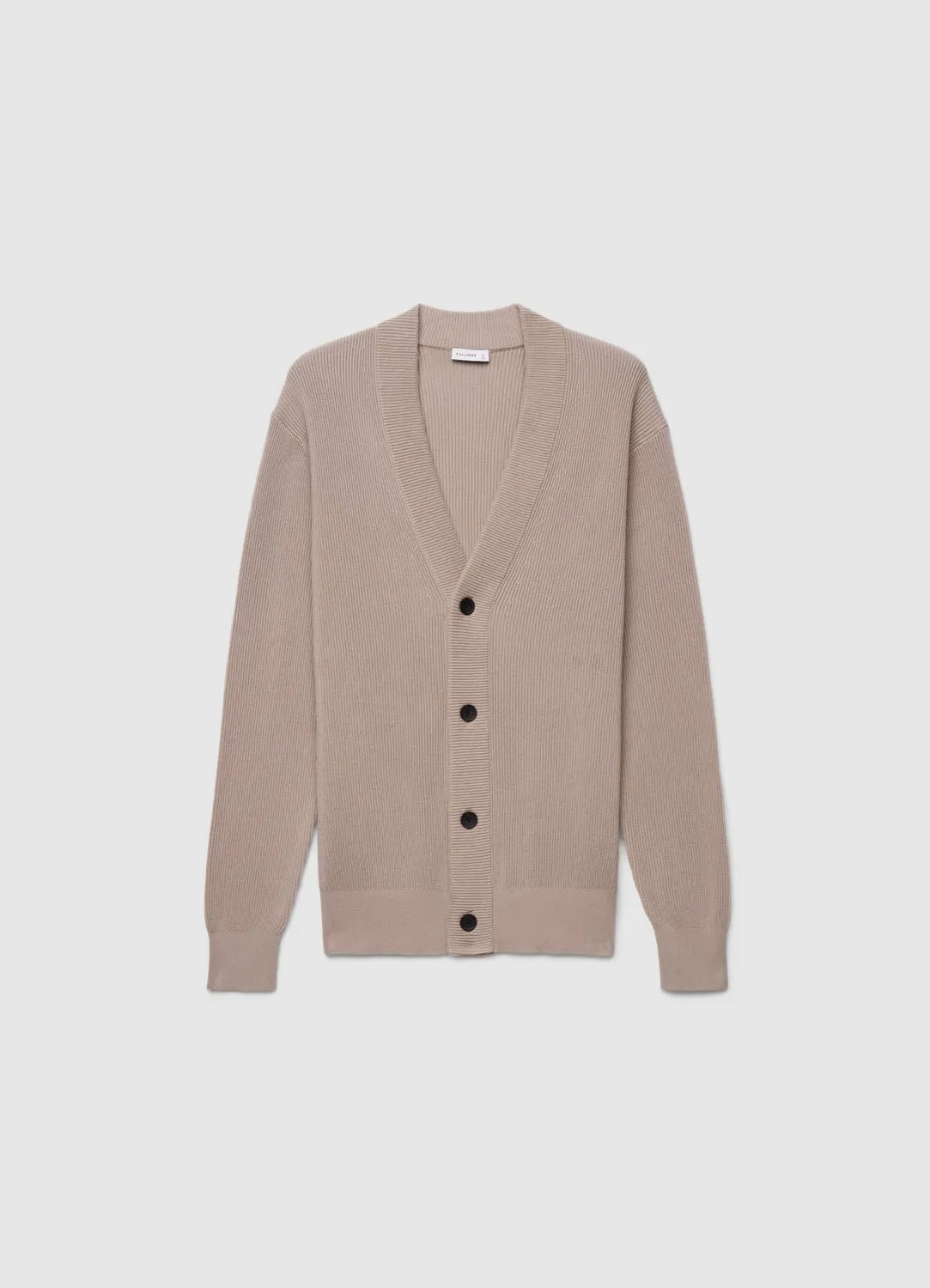 Calliope cardigan homme côtes col V boutons