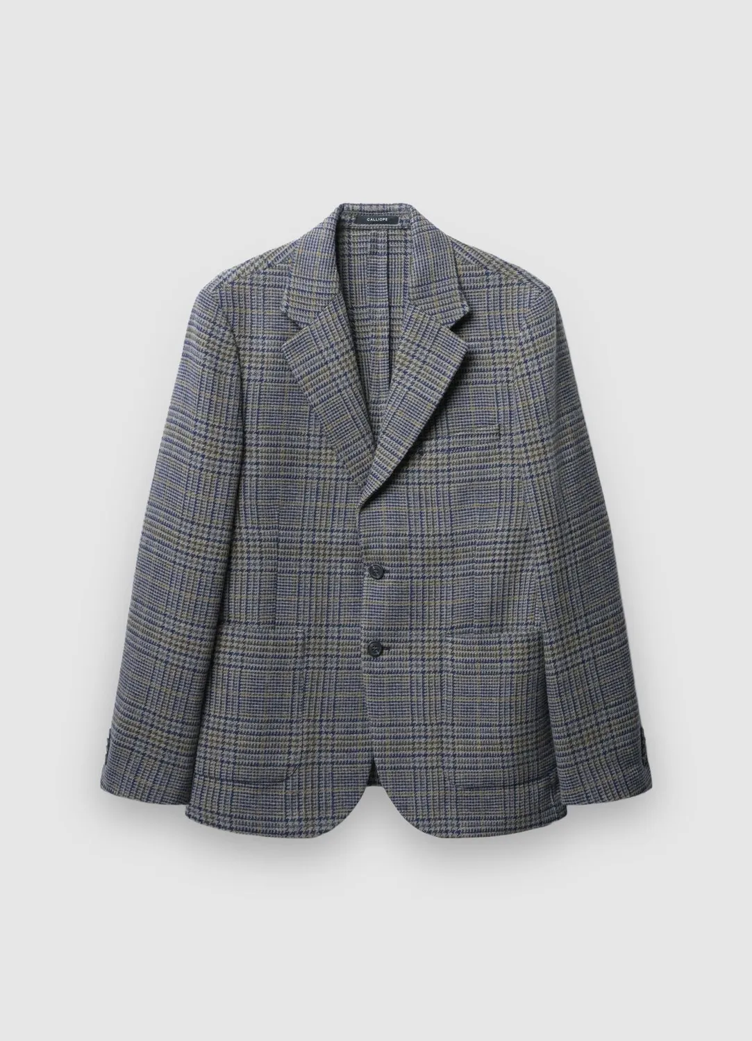 Calliope veste homme à carreaux 2 boutons