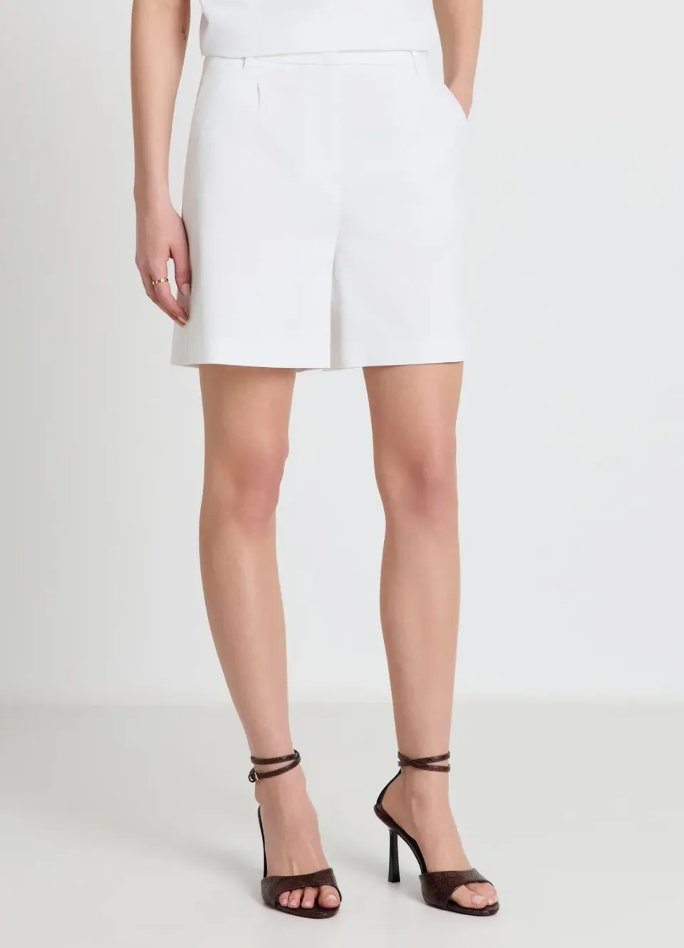 Calliope bermuda tailleur femme S uni taille haute