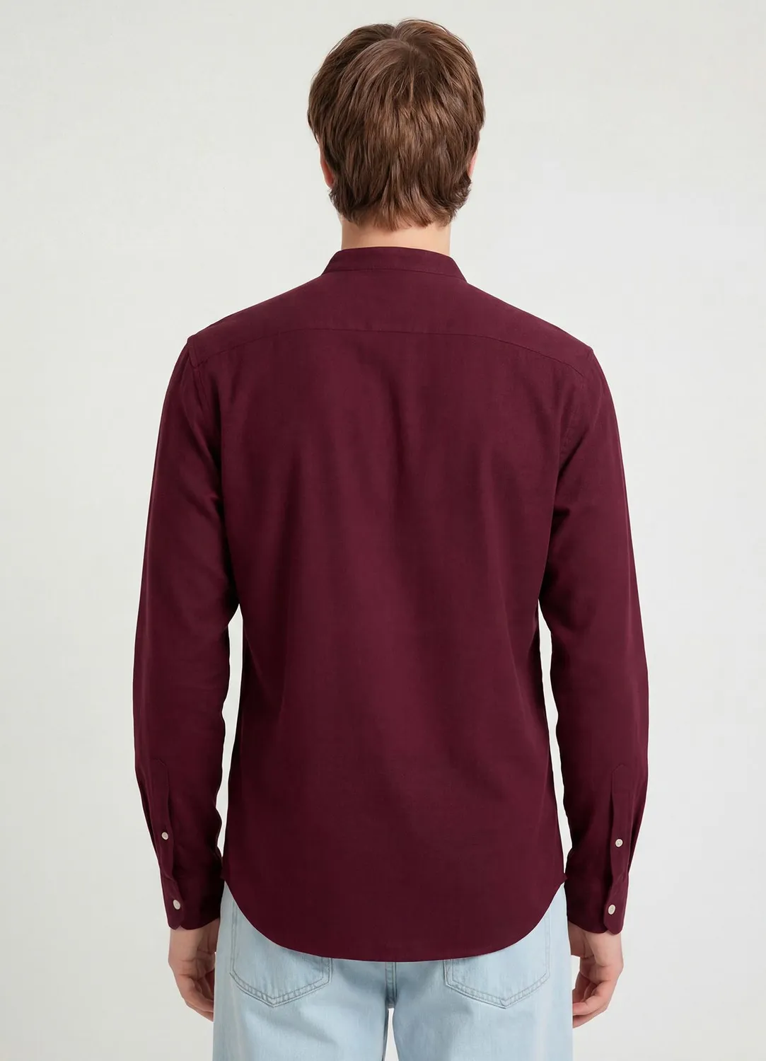 Calliope Coreana chemise homme col coréen en lin