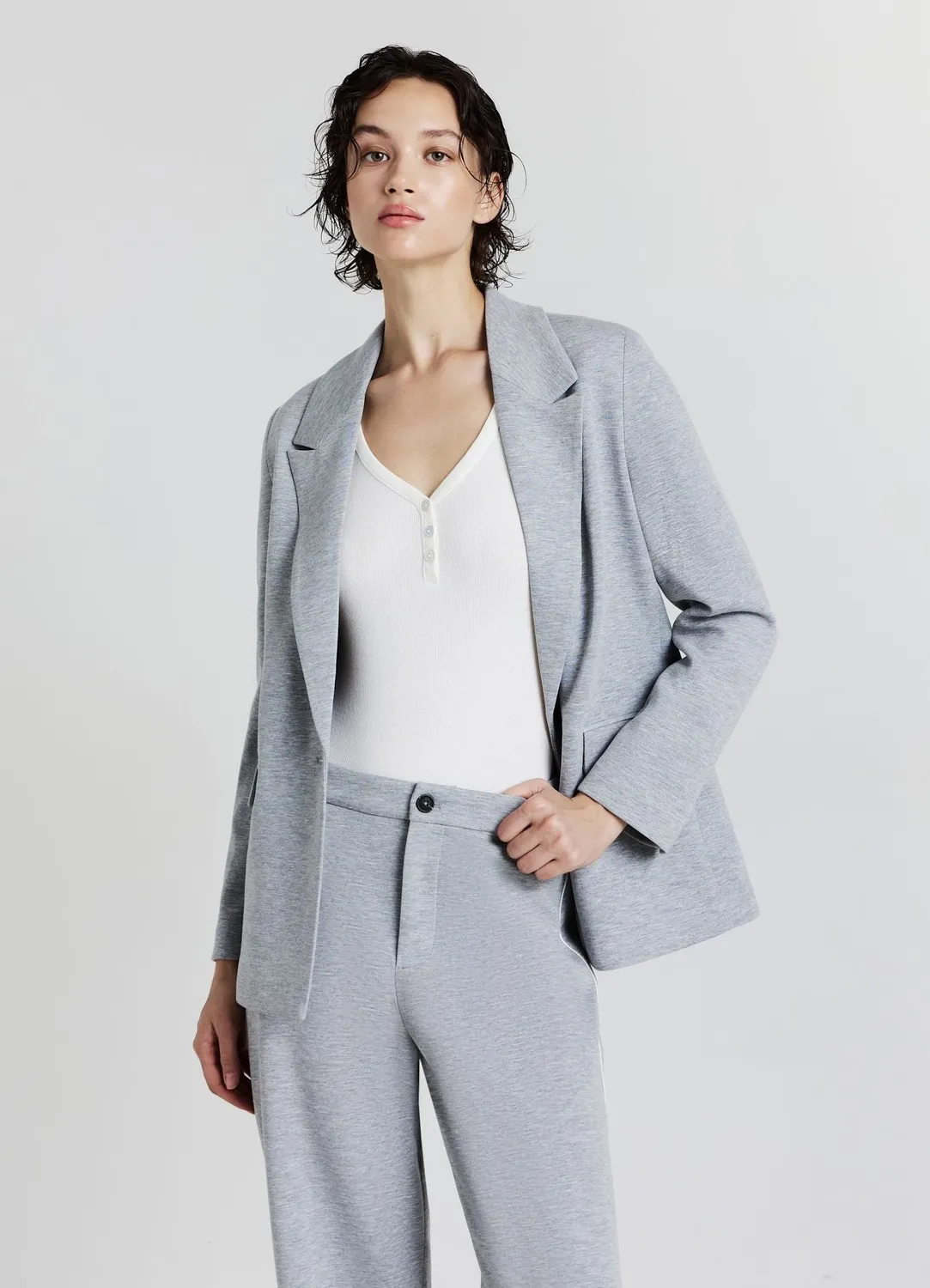 Calliope veste blazer monopetto col revers femme