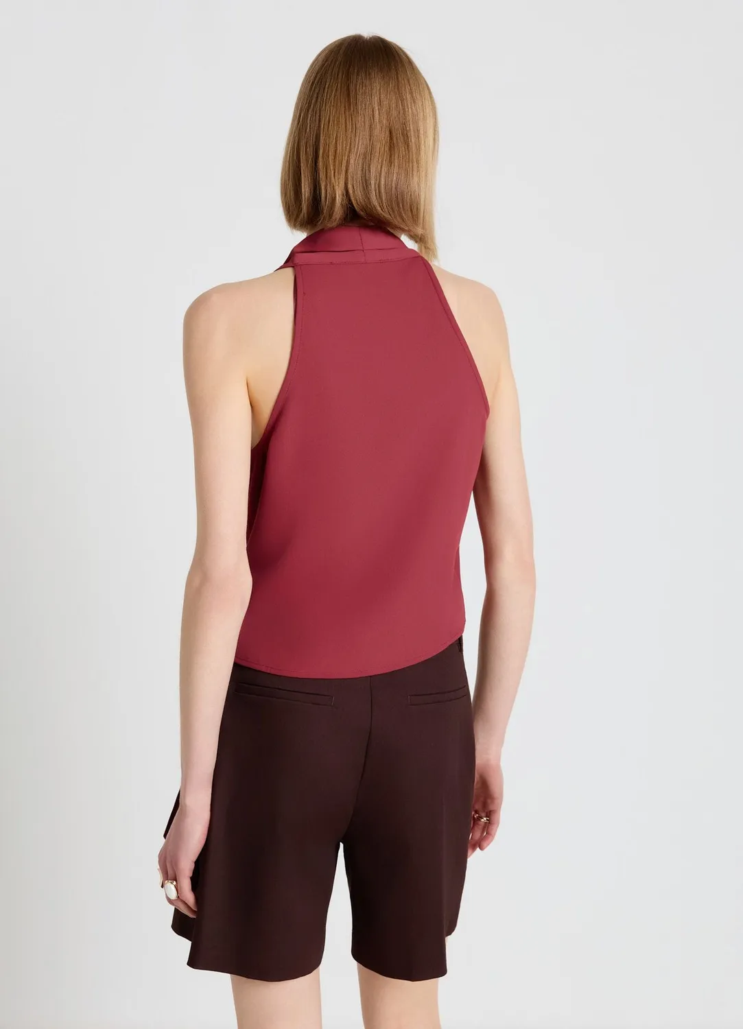 Calliope Top croisé ceinture top femme col V