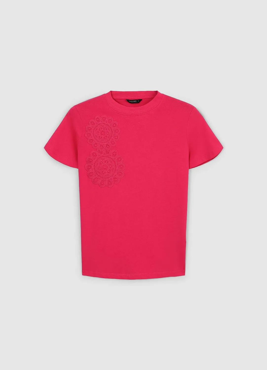Calliope t-shirt femme coton inserts crochet
