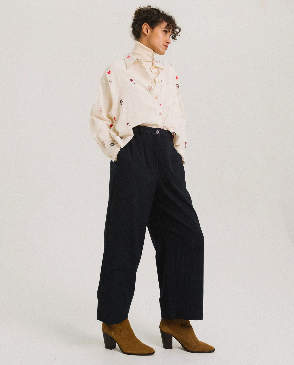 TINSELS USK CANEVAS chemise jacquard loose