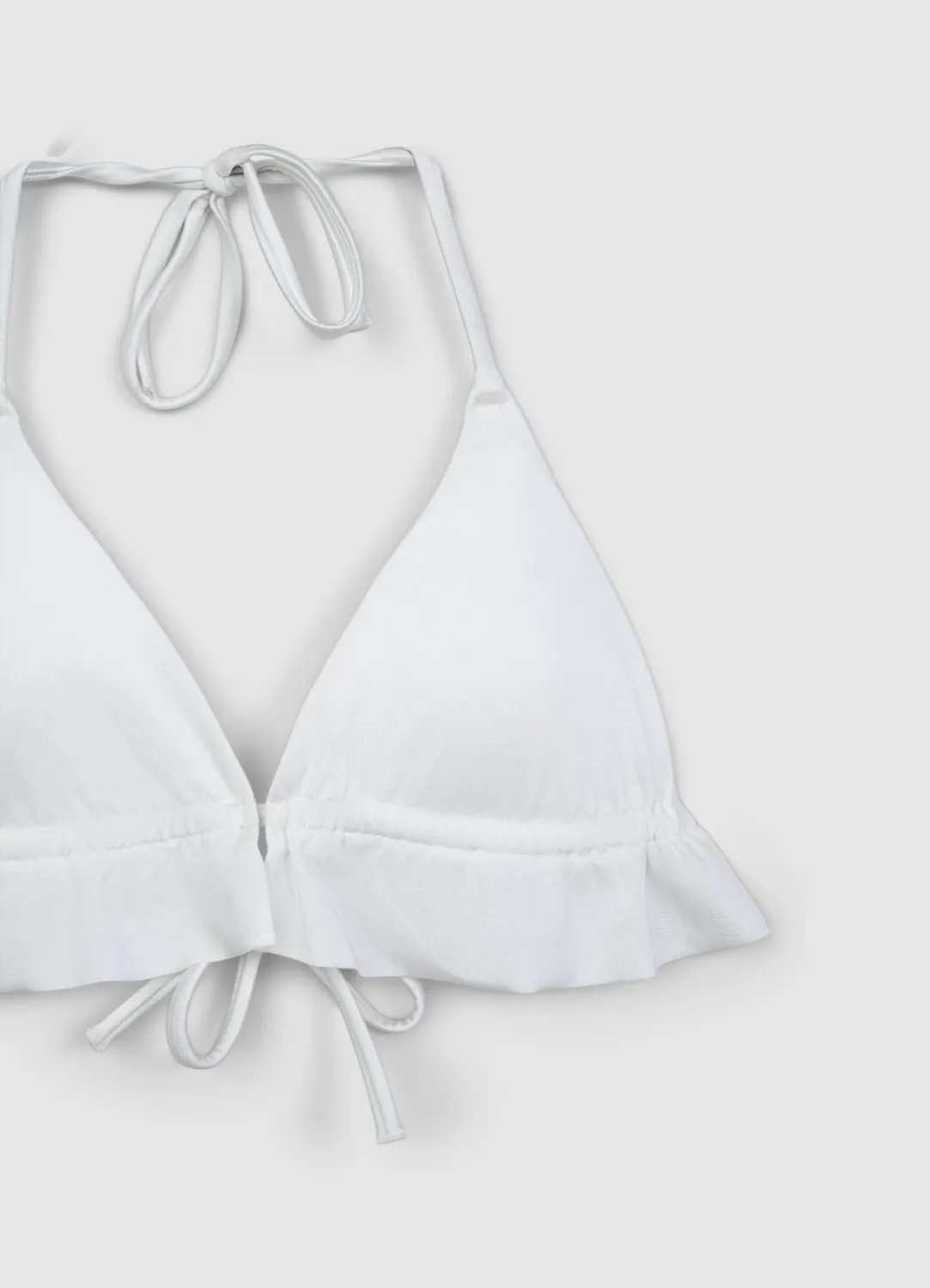 Calliope haut de bikini triangle à volants femme