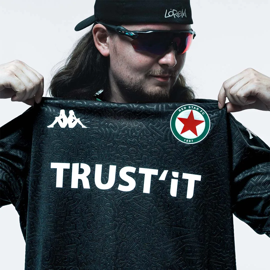 Kappa Red Star Kombat Away 26/27 maillot noir homme