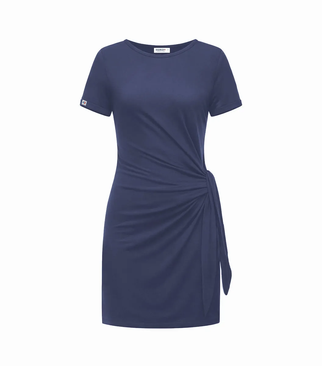 Cocorico Selen robe courte femme bleu jean stretch