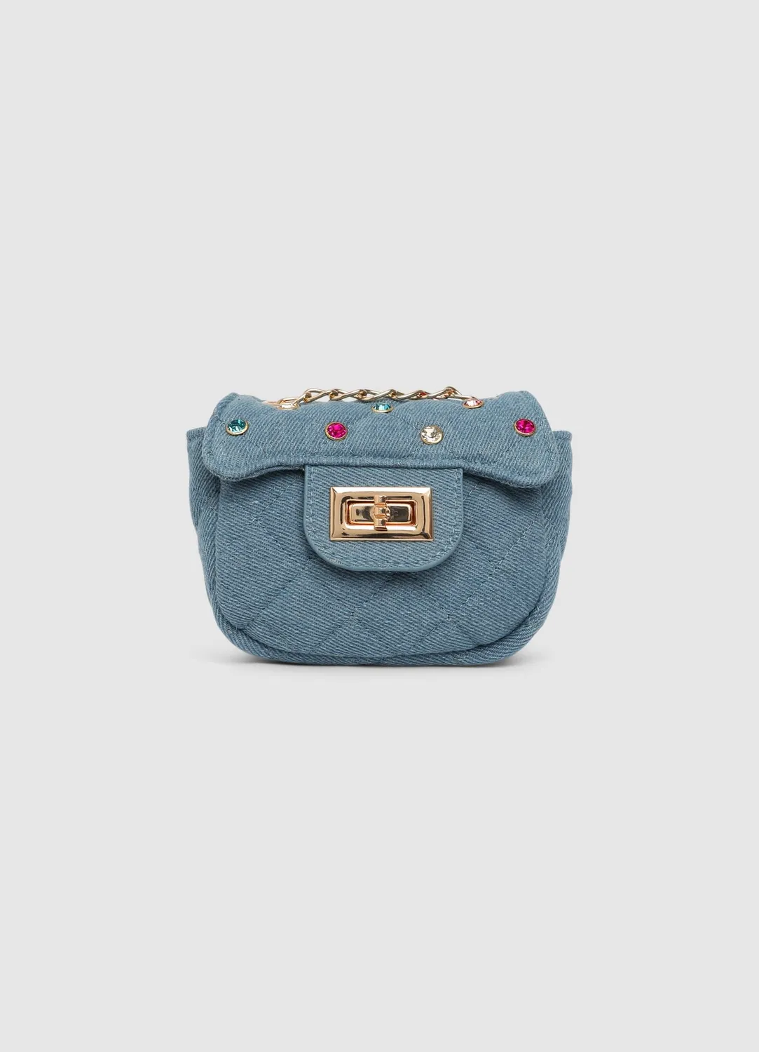 Calliope mini sac fille denim strass bandoulière