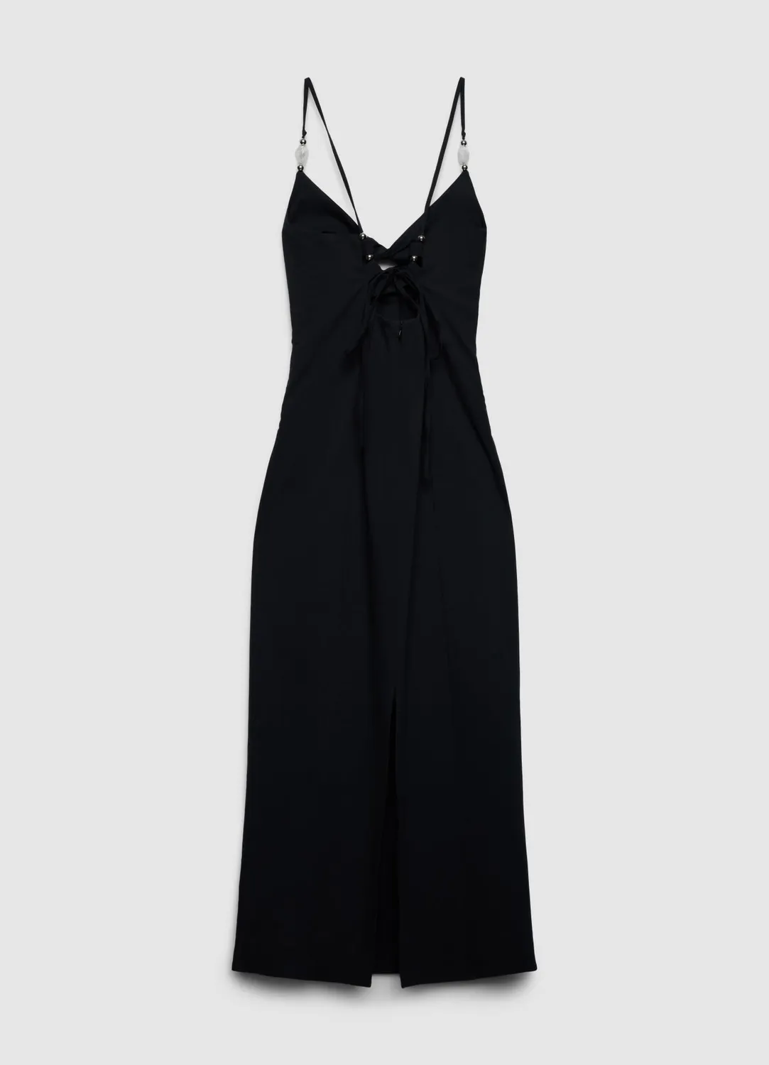 Calliope robe longue cut-out perles soirée