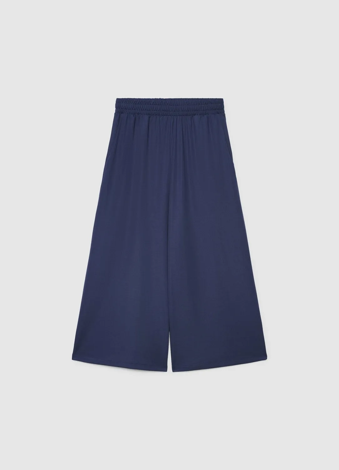 Calliope pantalon crop uni taille haute femme