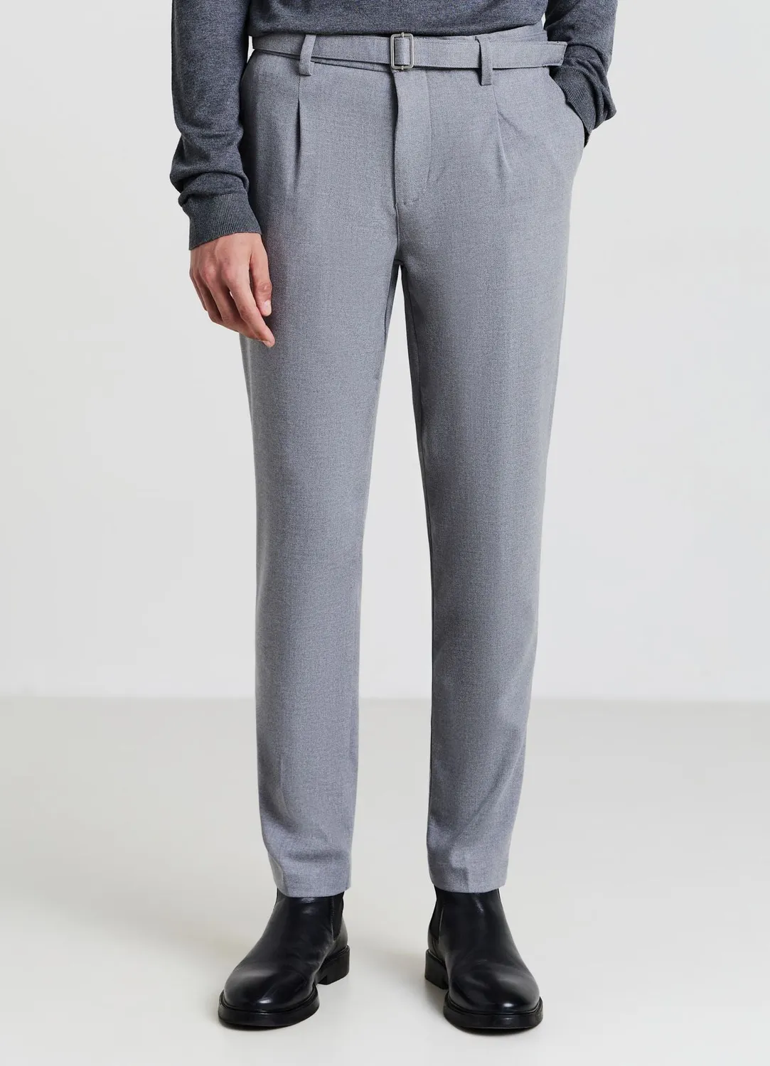 Calliope pantalon habillé homme à pinces ceinture