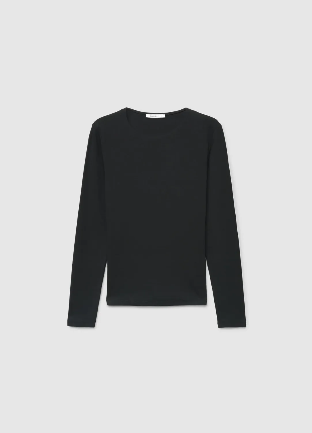 Calliope t-shirt manches longues femme col rond uni