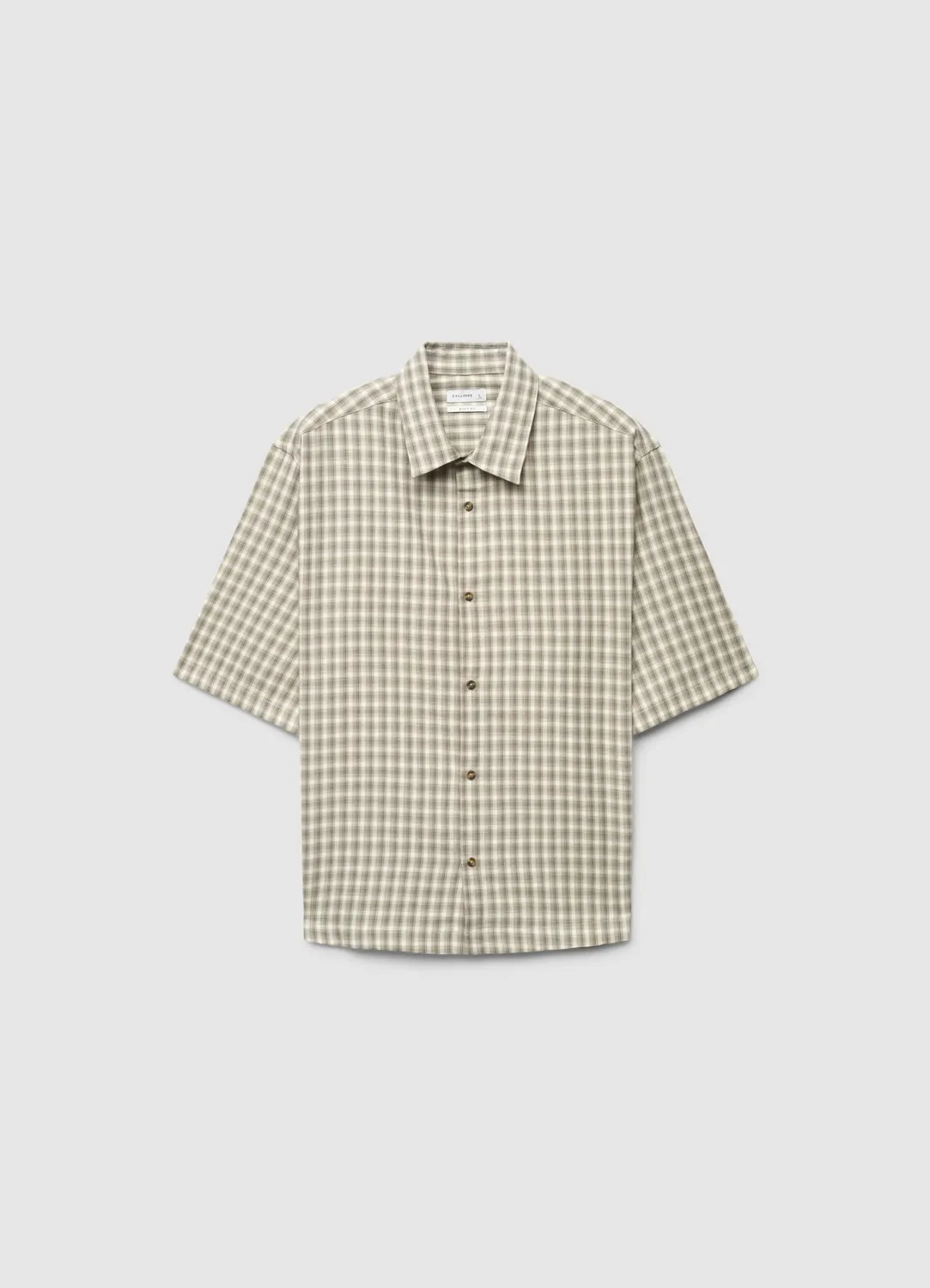 Calliope chemise boxy carreaux homme courtes