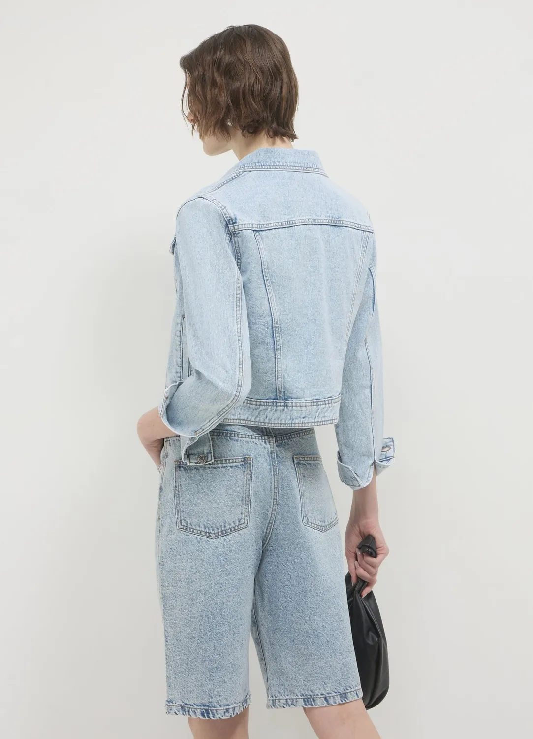 Calliope bermuda long denim femme coupe regular