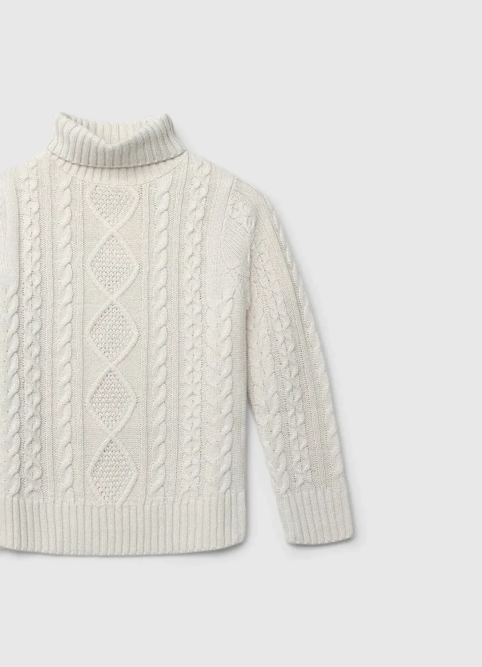 Calliope pull dolcevita garçon torsades