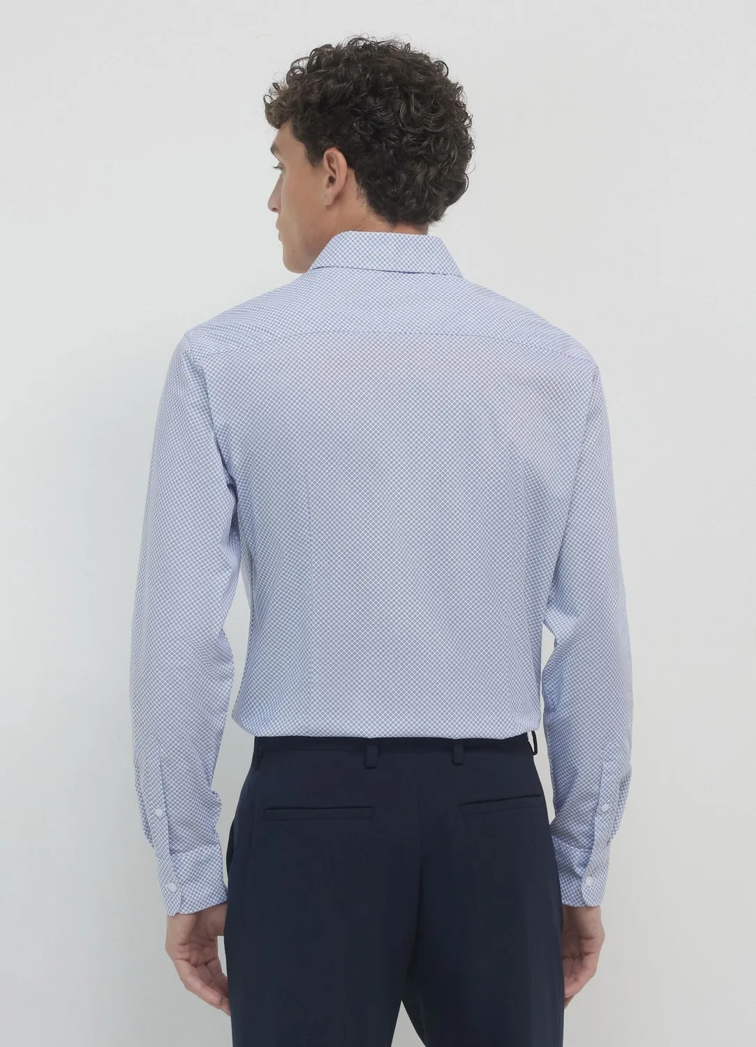 Calliope Chemise homme coton micro-motifs regular