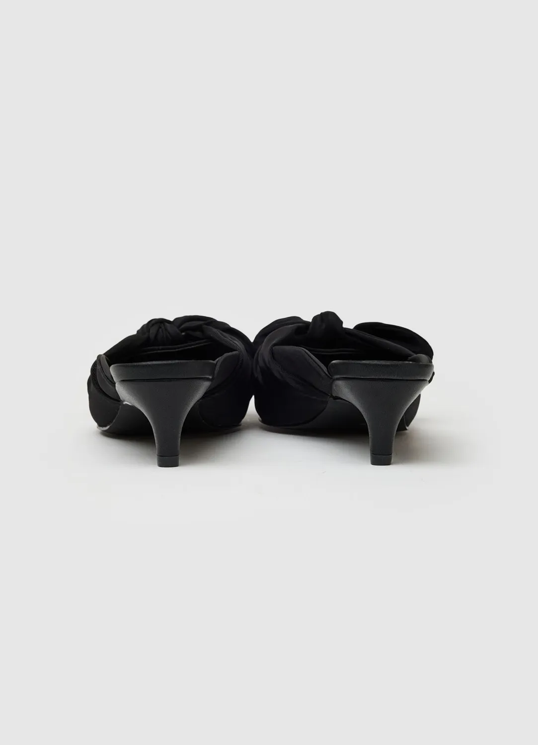 Calliope mules noeud mules femme bout effile talon 4,5 cm
