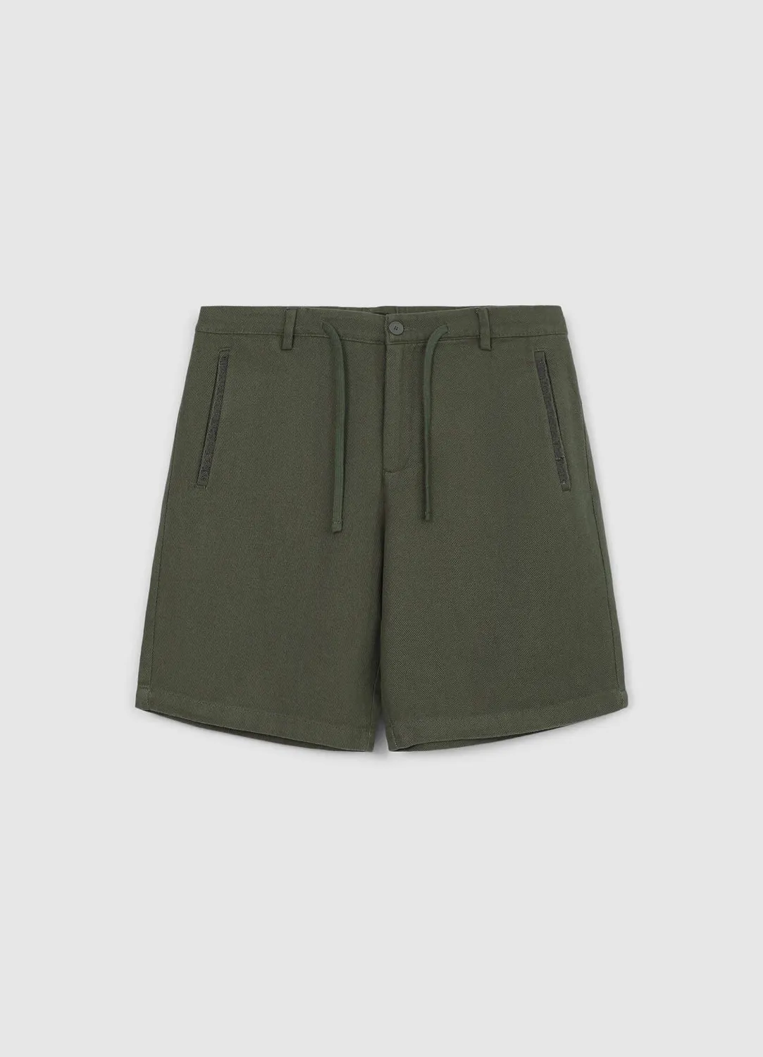 Calliope short chino homme à cordon broderie poches