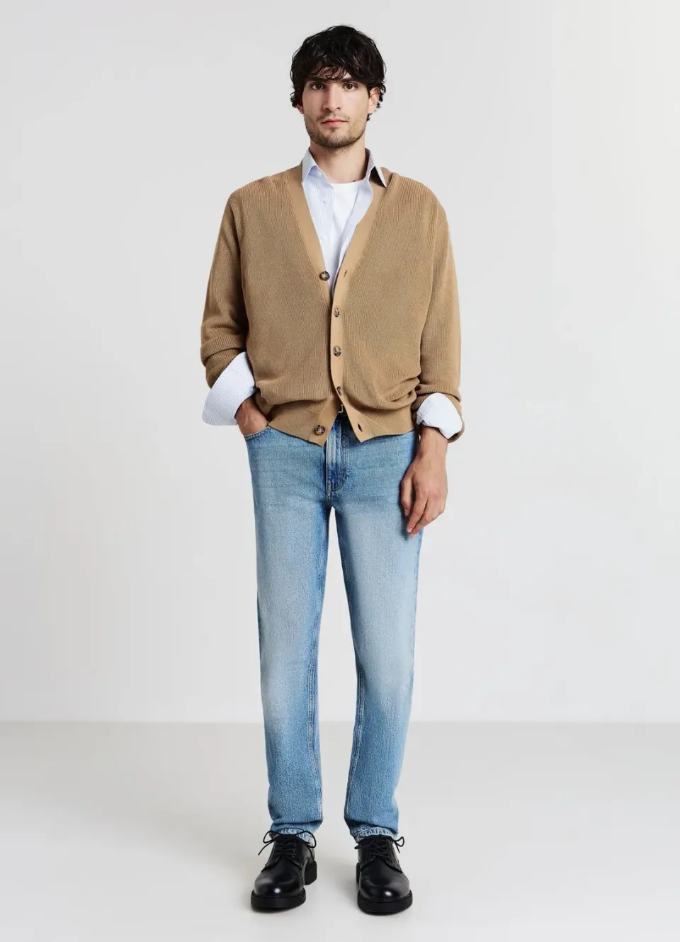 Calliope Cardigan Boutons Gilet Homme Col V Uni
