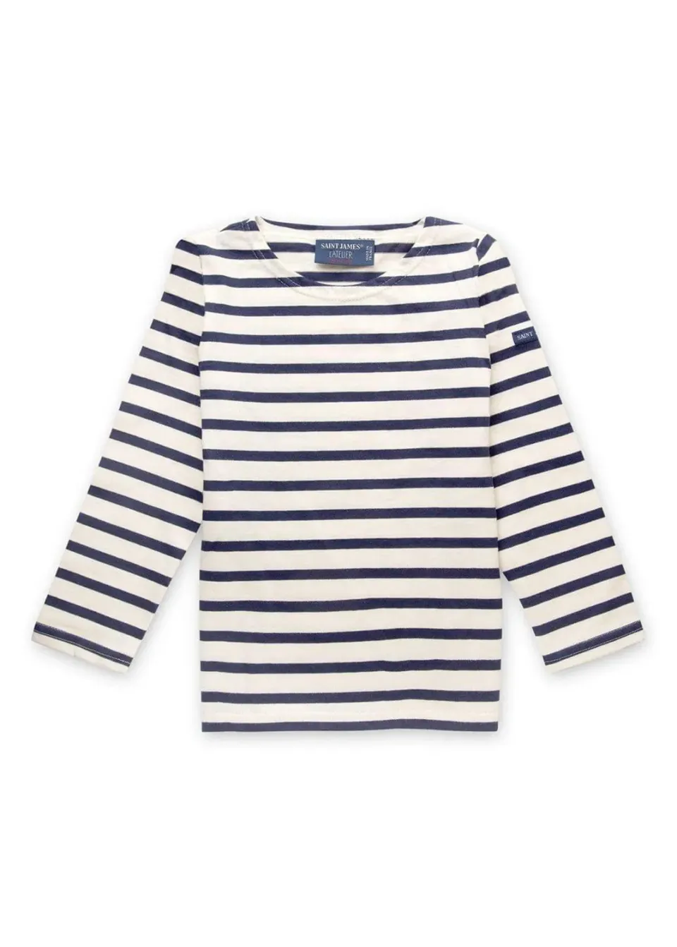 Saint James Minquiers marinière enfant écru marine