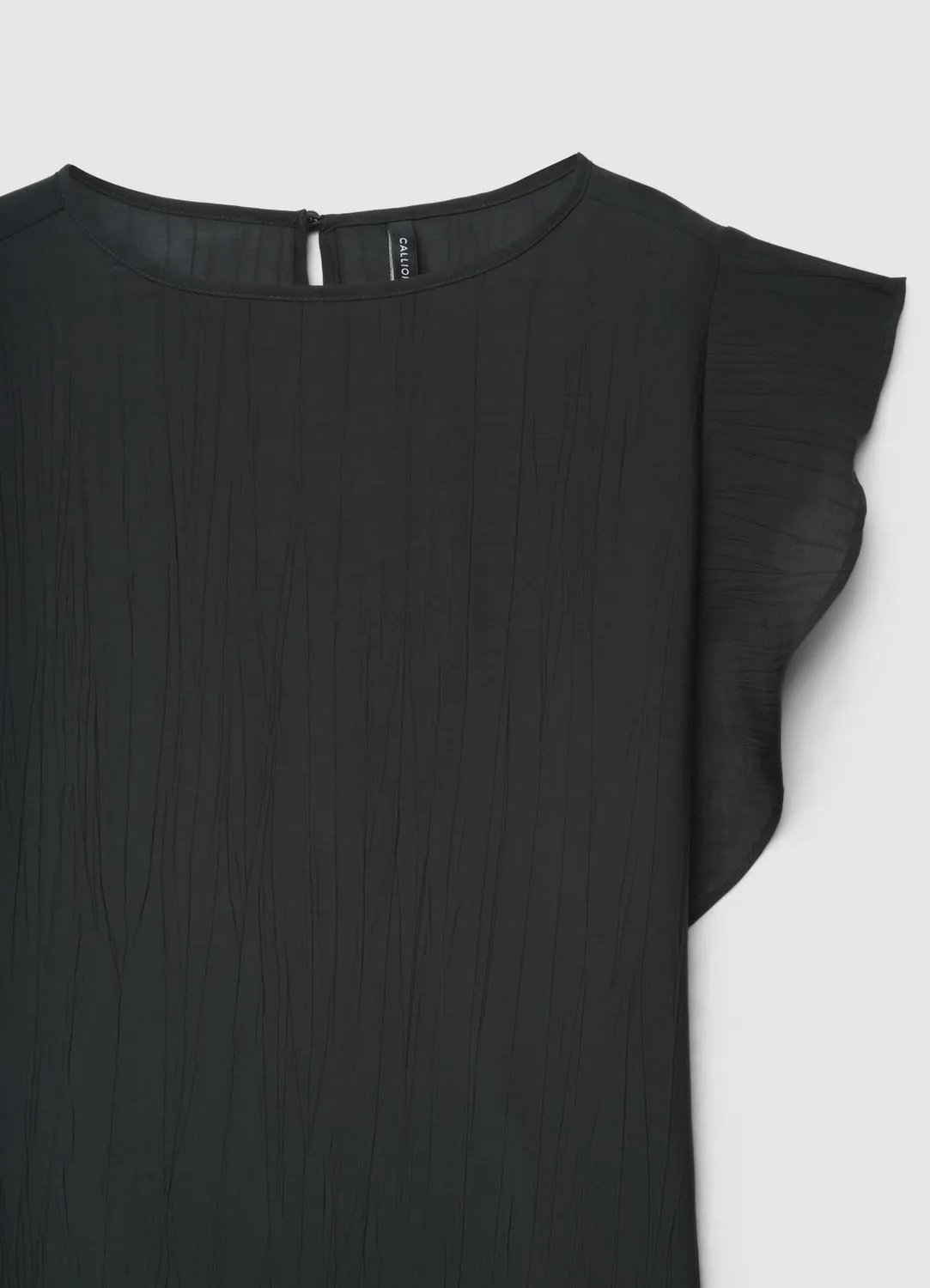 Calliope blouse manches volants femme col rond