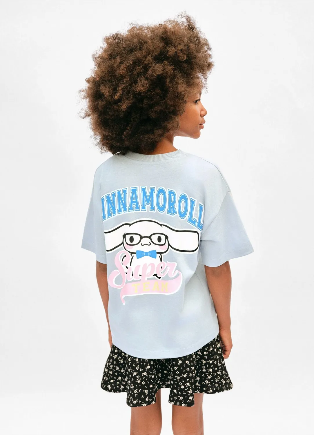 Calliope Cinnamoroll t-shirt enfant coton varsity