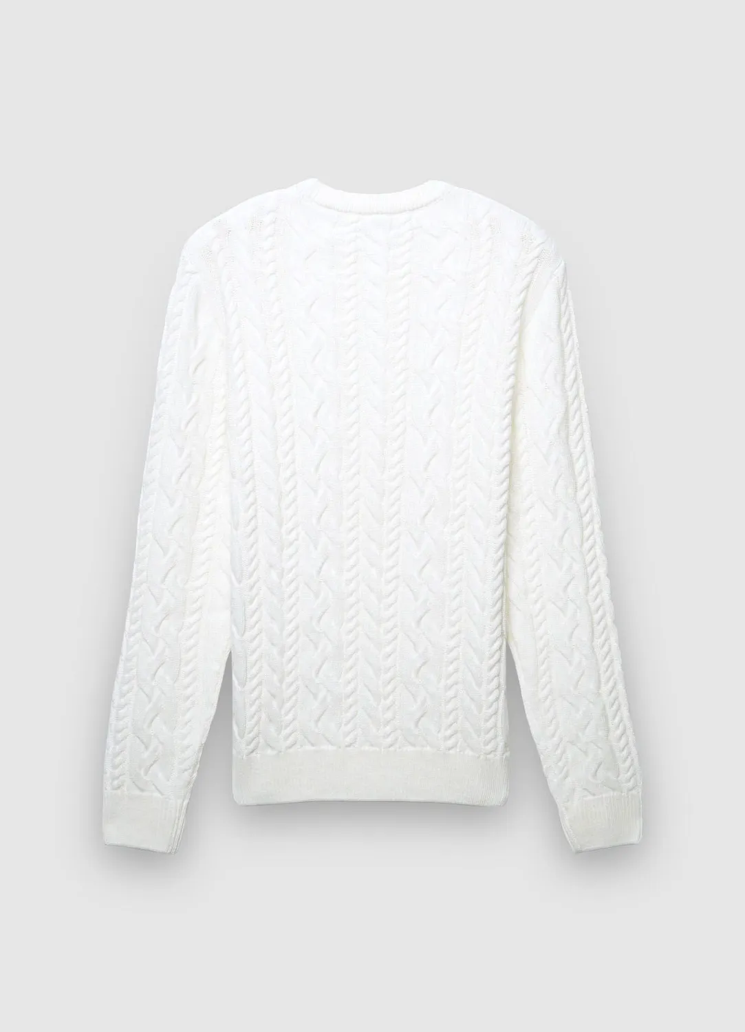 Calliope Pull Homme Col Rond Torsades Uni
