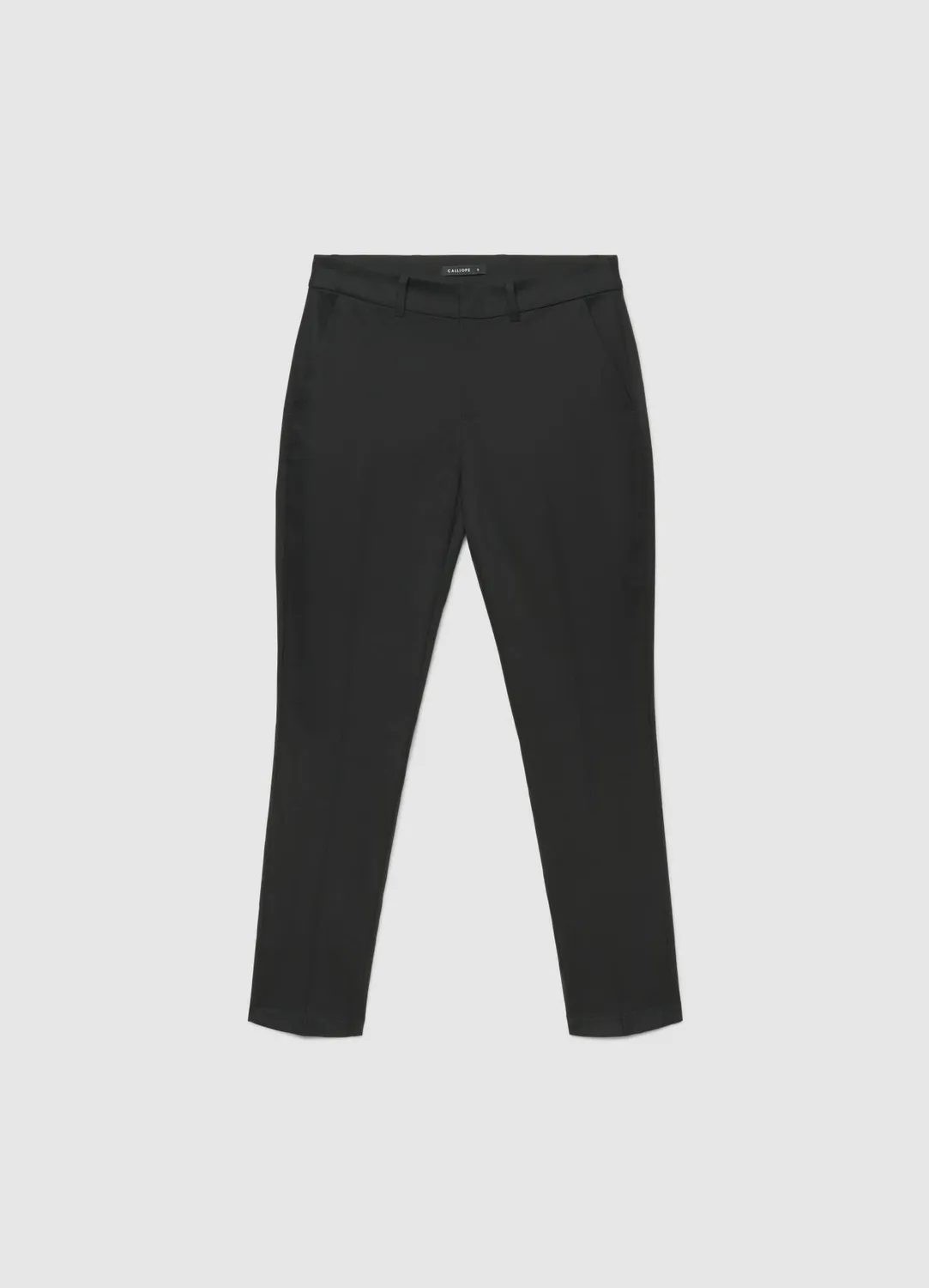 Calliope pantalon femme satiné coupe droite tailleur
