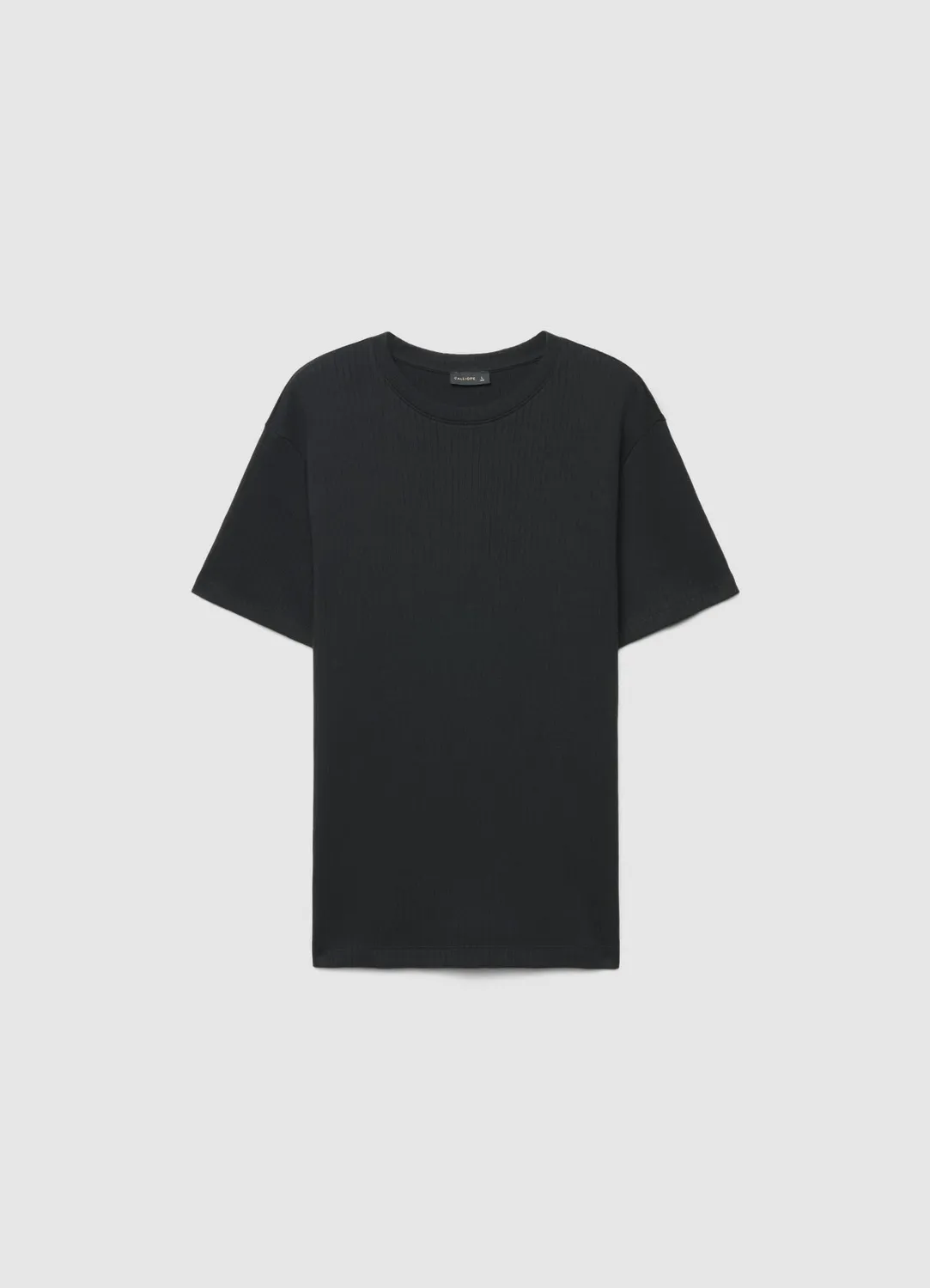 Calliope t-shirt côtelé col rond homme