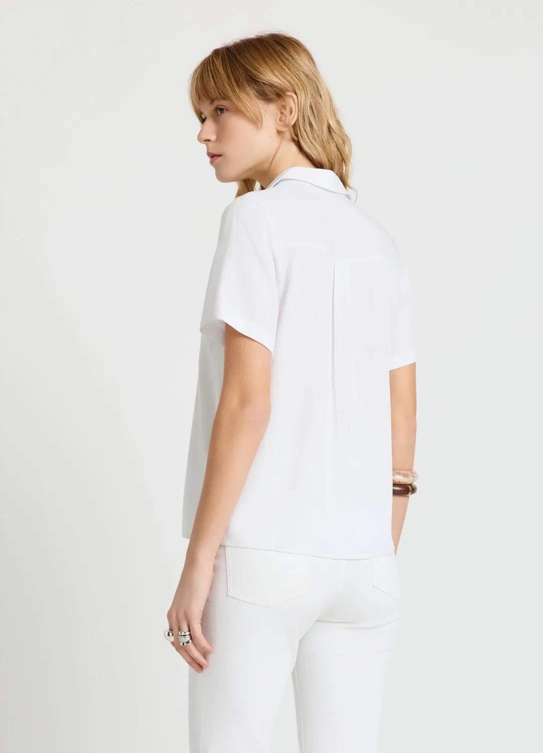 Calliope Chemise manches courtes femme unie