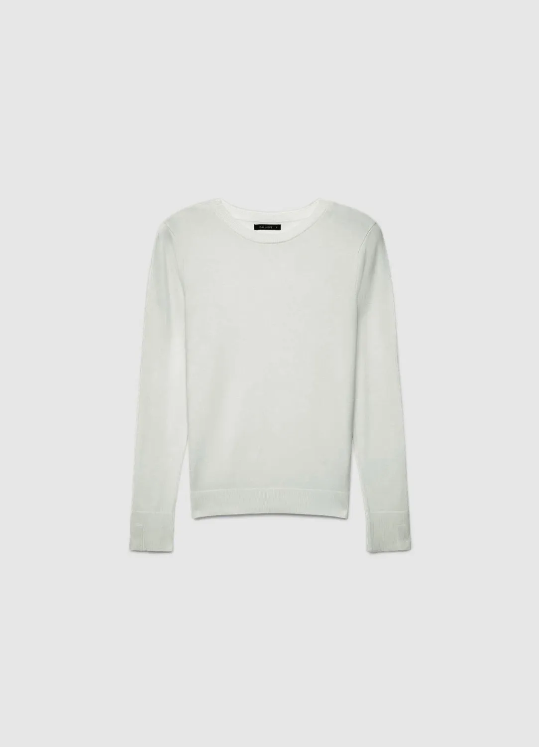 Calliope pull col rond manches longues femme uni