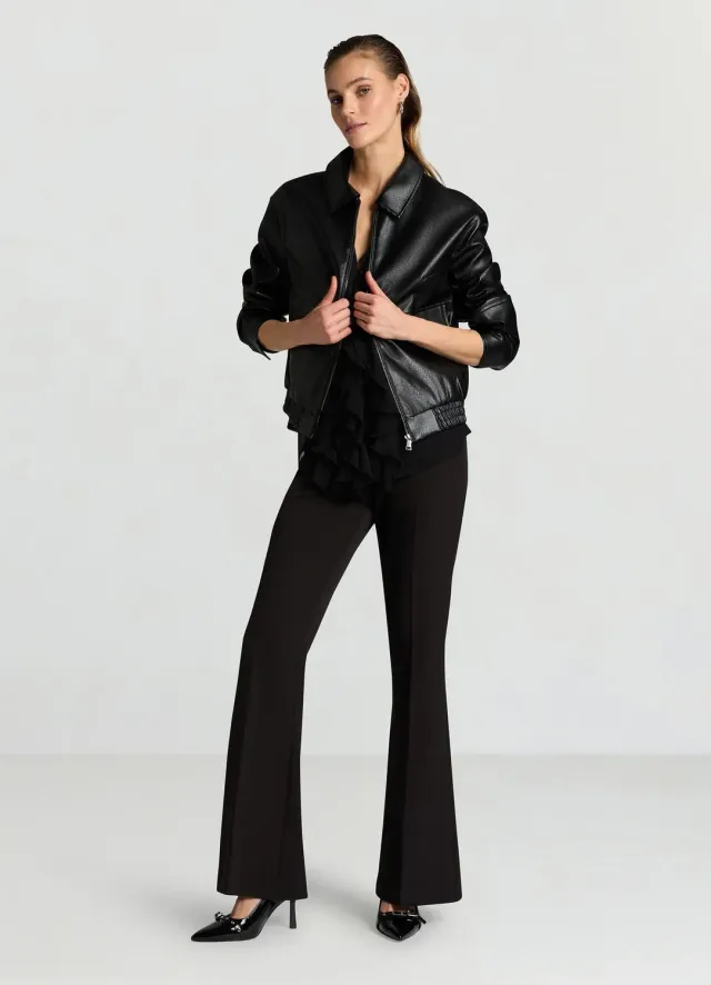Calliope bomber similcuir femme zippé