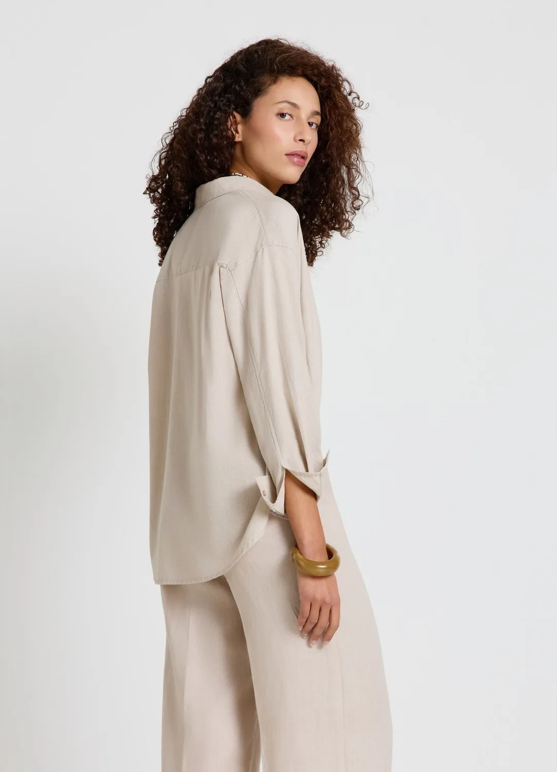Calliope basic chemise femme lin manches longues