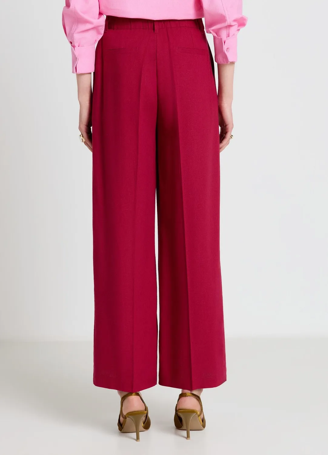 Calliope pantalon palazzo taille haute femme