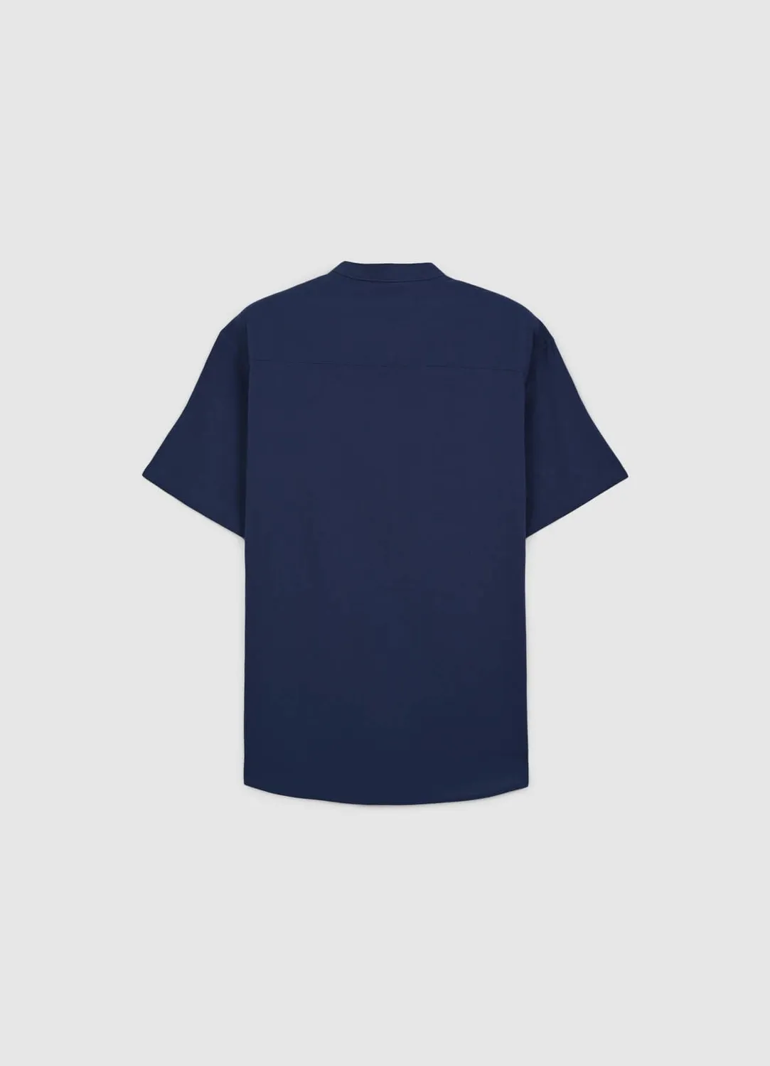 Calliope chemise homme col coréen coton crinkle