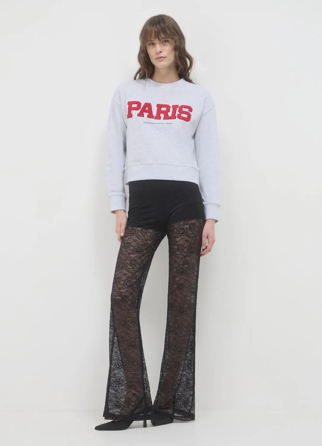 Calliope sweat college femme col rond coupe regular