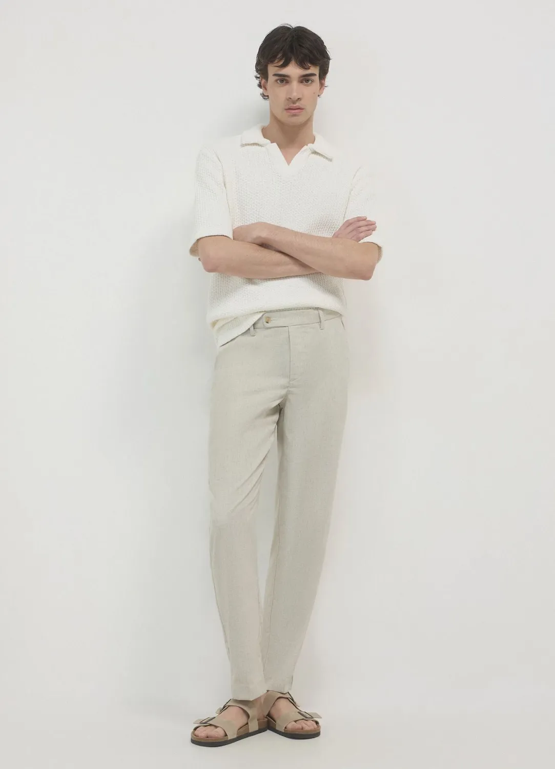 Calliope pantalon spinato homme chevron regular