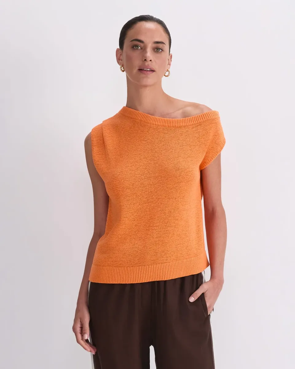 Sportscraft Josie Asymmetric pull coton femme col ouvert