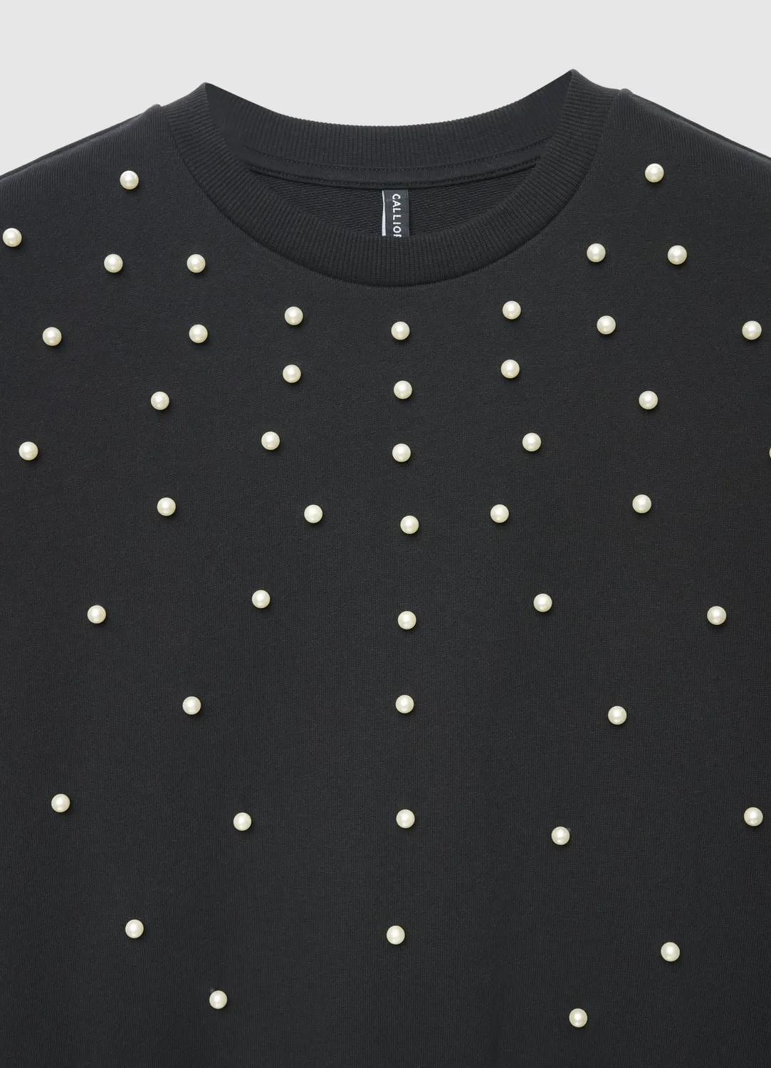 Calliope sweat perles femme col rond