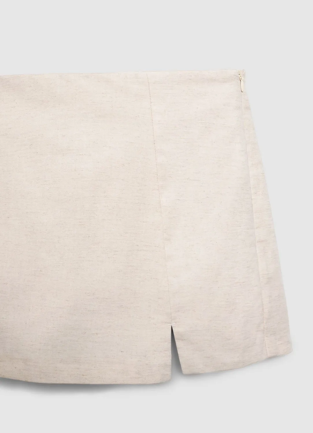 Calliope jupe-short portefeuille femme fente