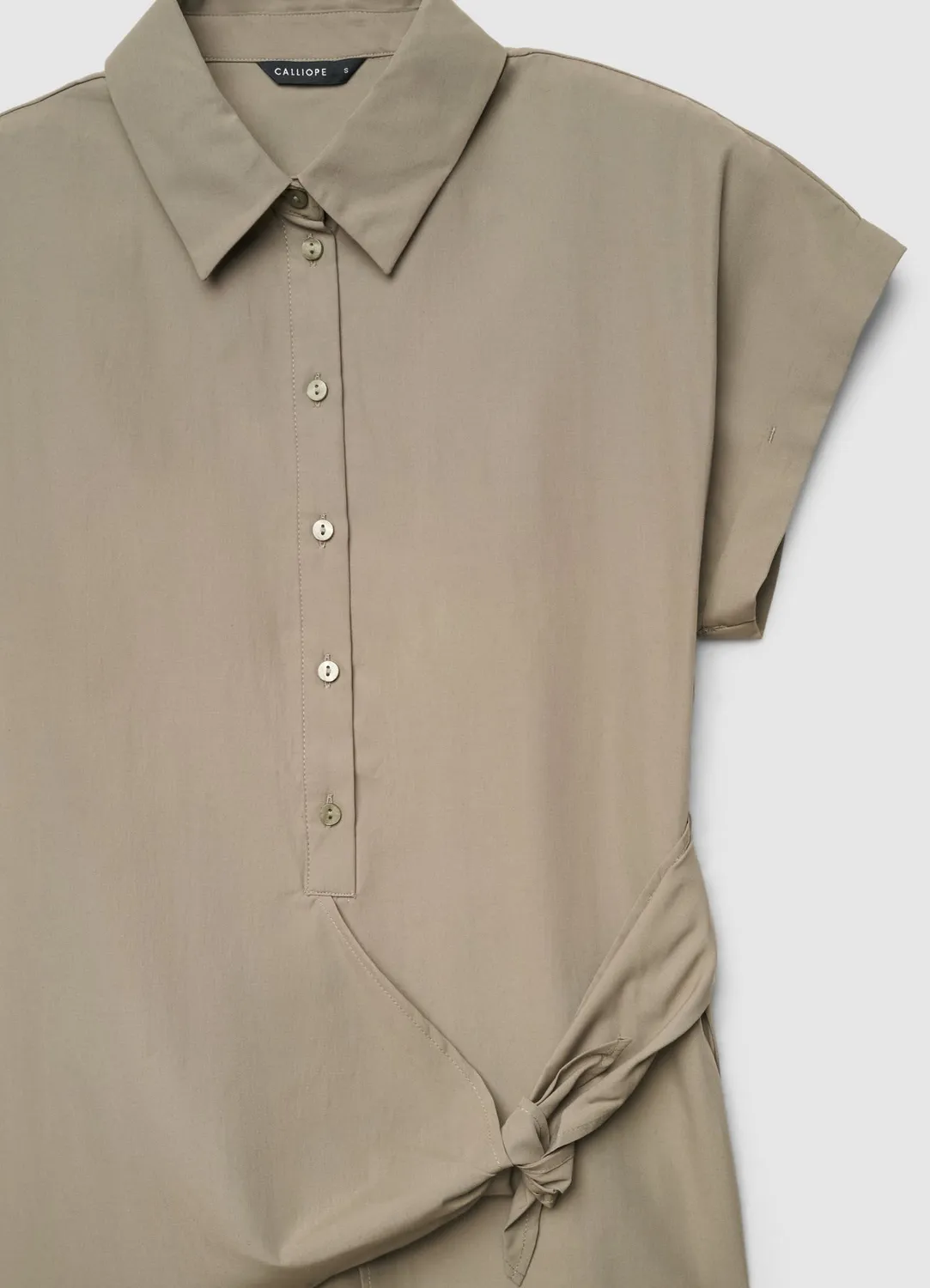 Calliope chemise nouée femme manches courtes