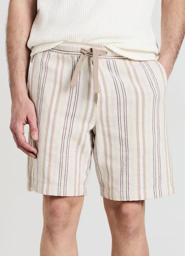 Calliope short jogger homme rayé taille L regular