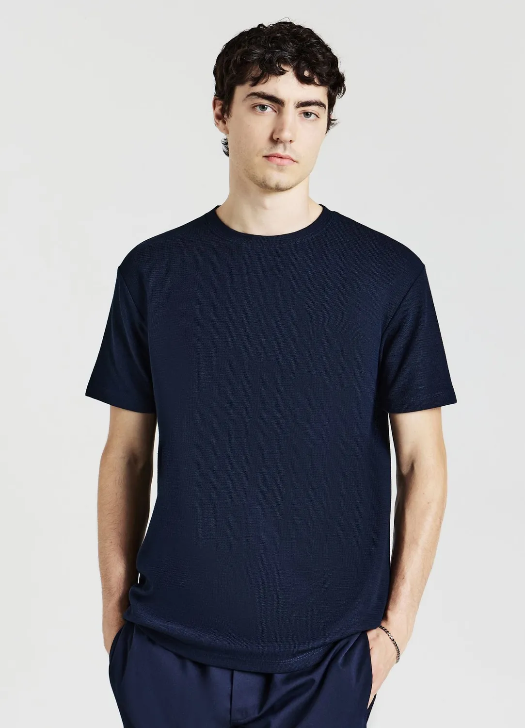 Calliope Tessuto Lavorato t-shirt homme coton uni