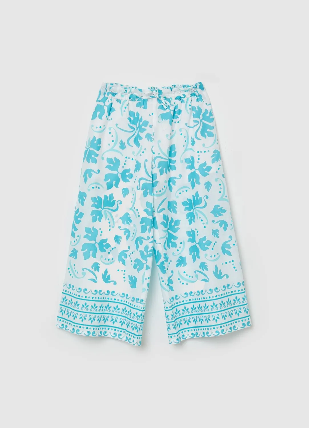 Calliope pantalon large fille coton fantaisie