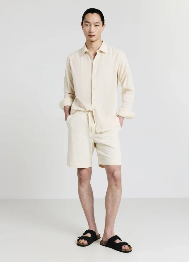 Calliope bermuda homme jacquard losange L coton