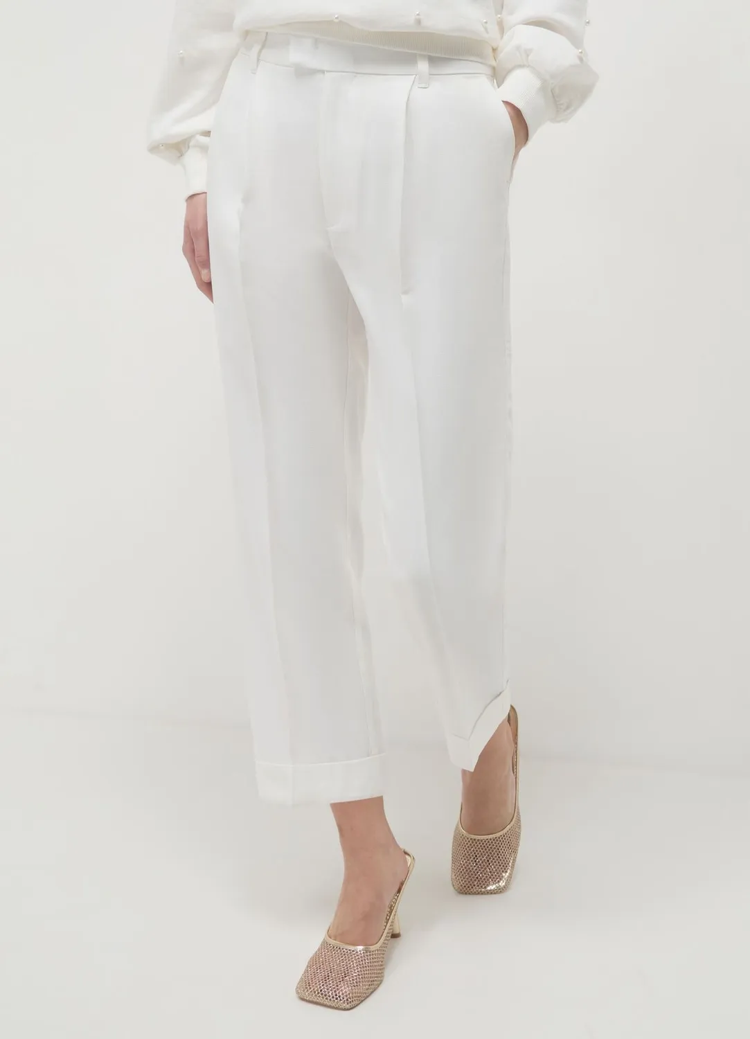 Calliope pantalon classique femme revers regular